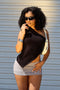 Lila Asymmetrical Knit One Shoulder Top